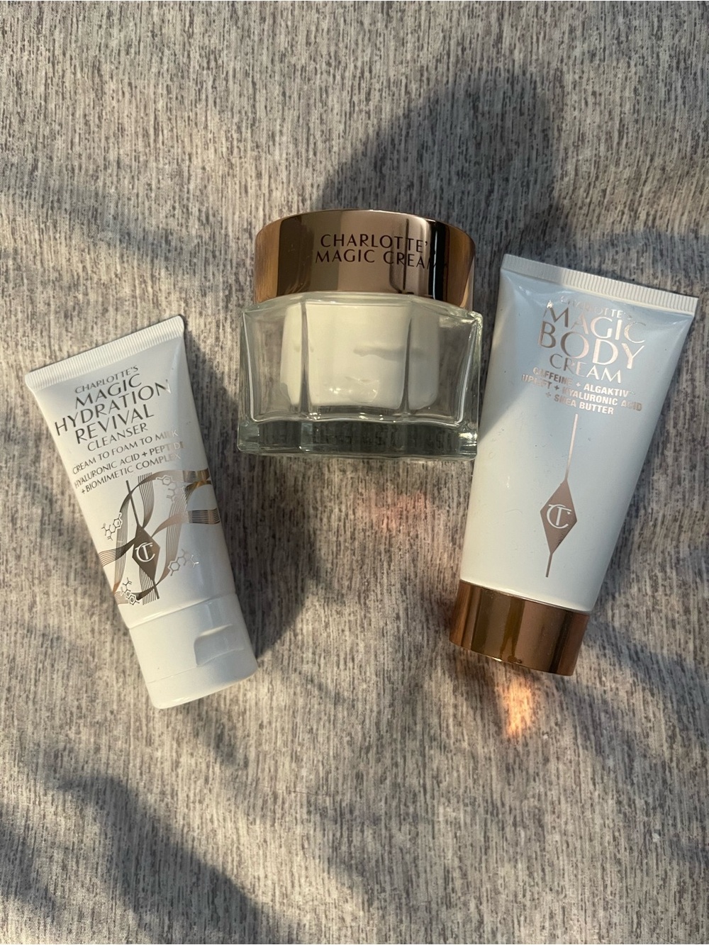 Charlotte Tilbury White & Rose Gold Skincare Set